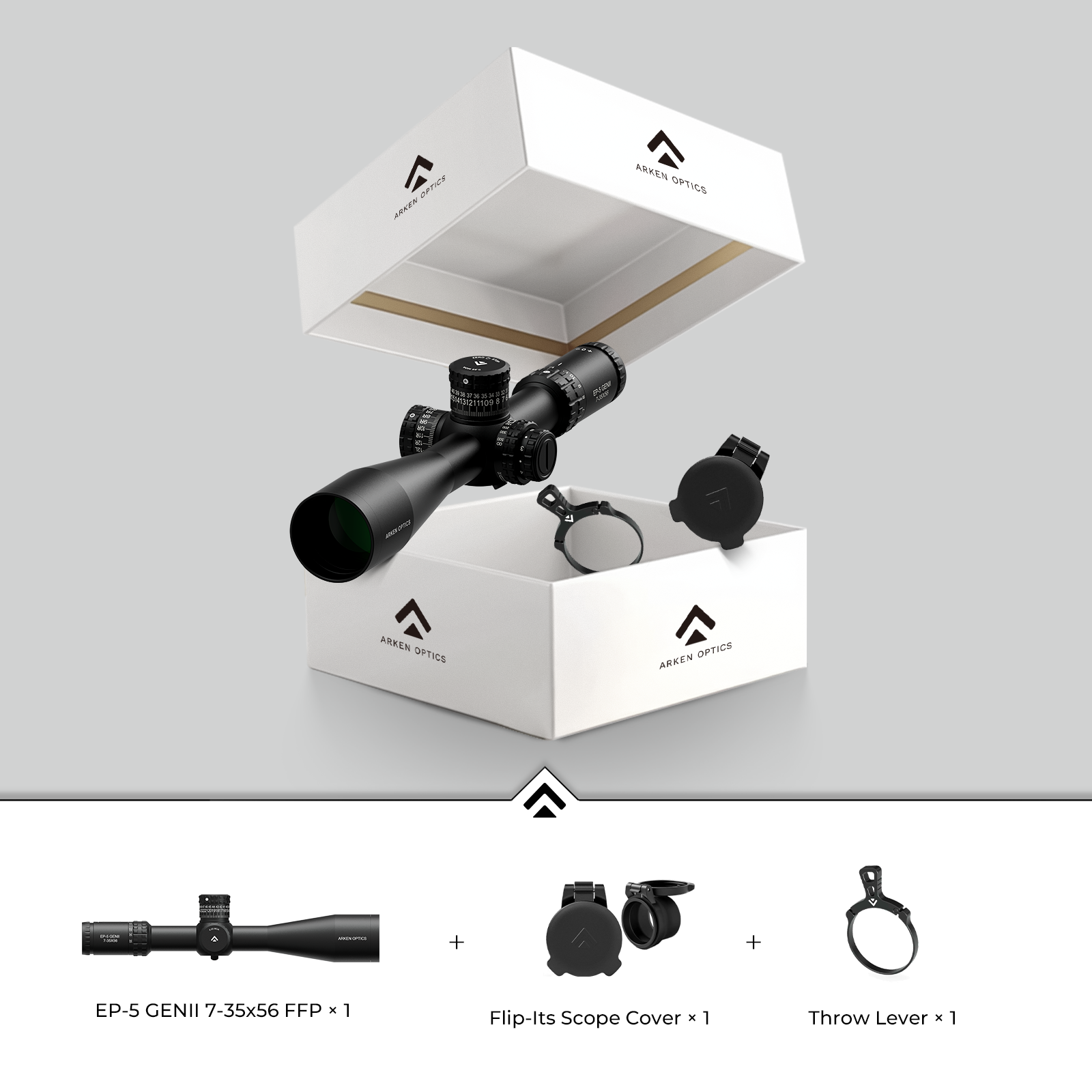 EP-5 GENII 7-35x56 FFP Illuminated VPR/TOR Bundle with Throw Lever