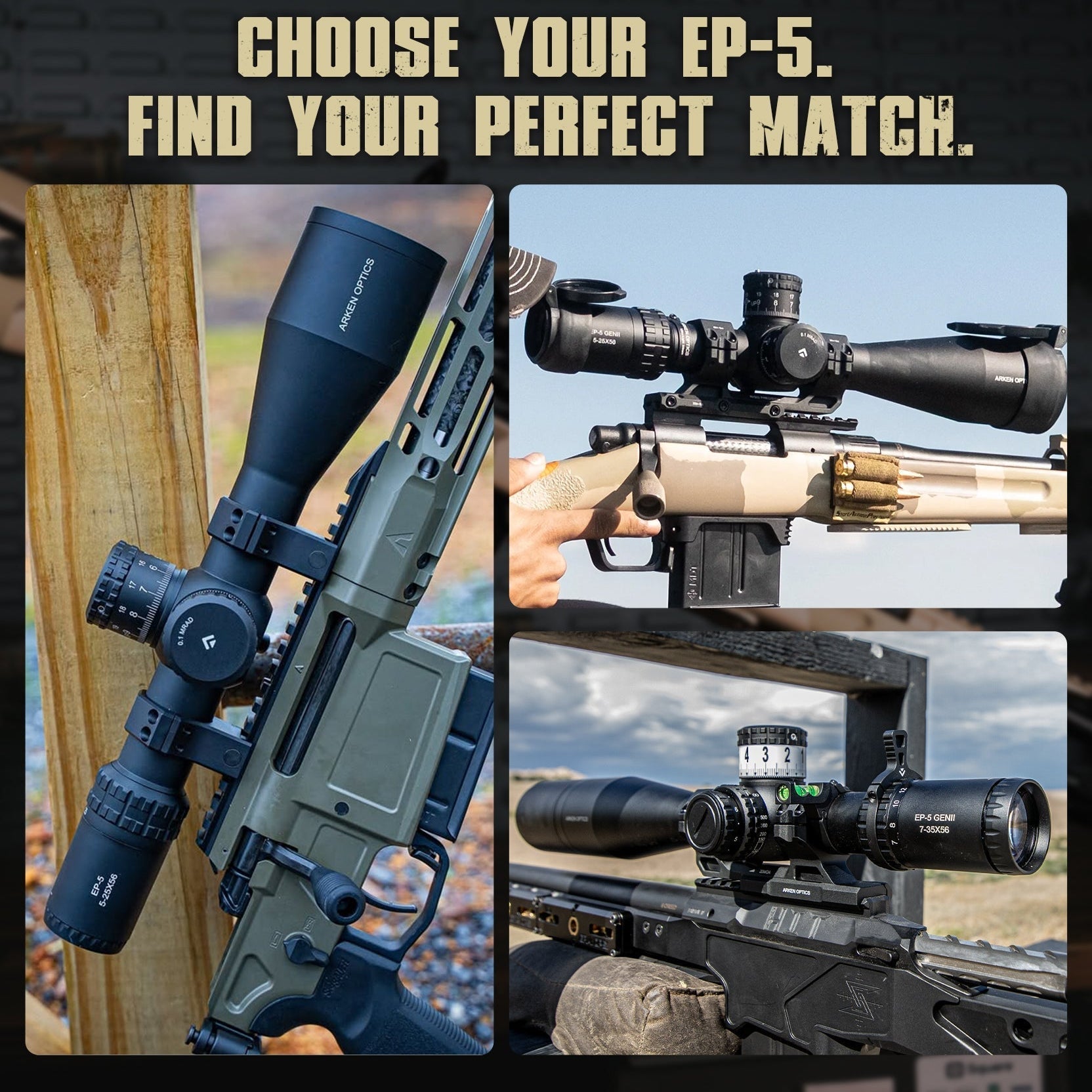 Arken EP-5 GENII 7-35x56 FFP vs GENII 5-25x56 FFP vs EP-5 5-25x56 FFP: How to Choose the Right Scope in the EP-5 Series