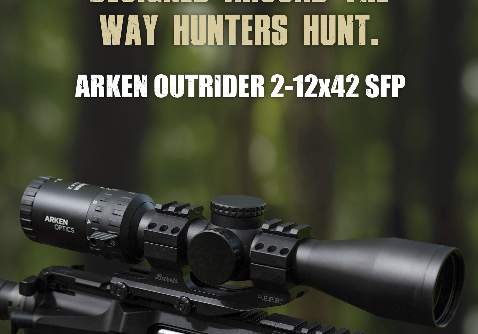 ARKEN OUTRIDER 2-12x42 SFP: Lightweight Precision for the Hunt