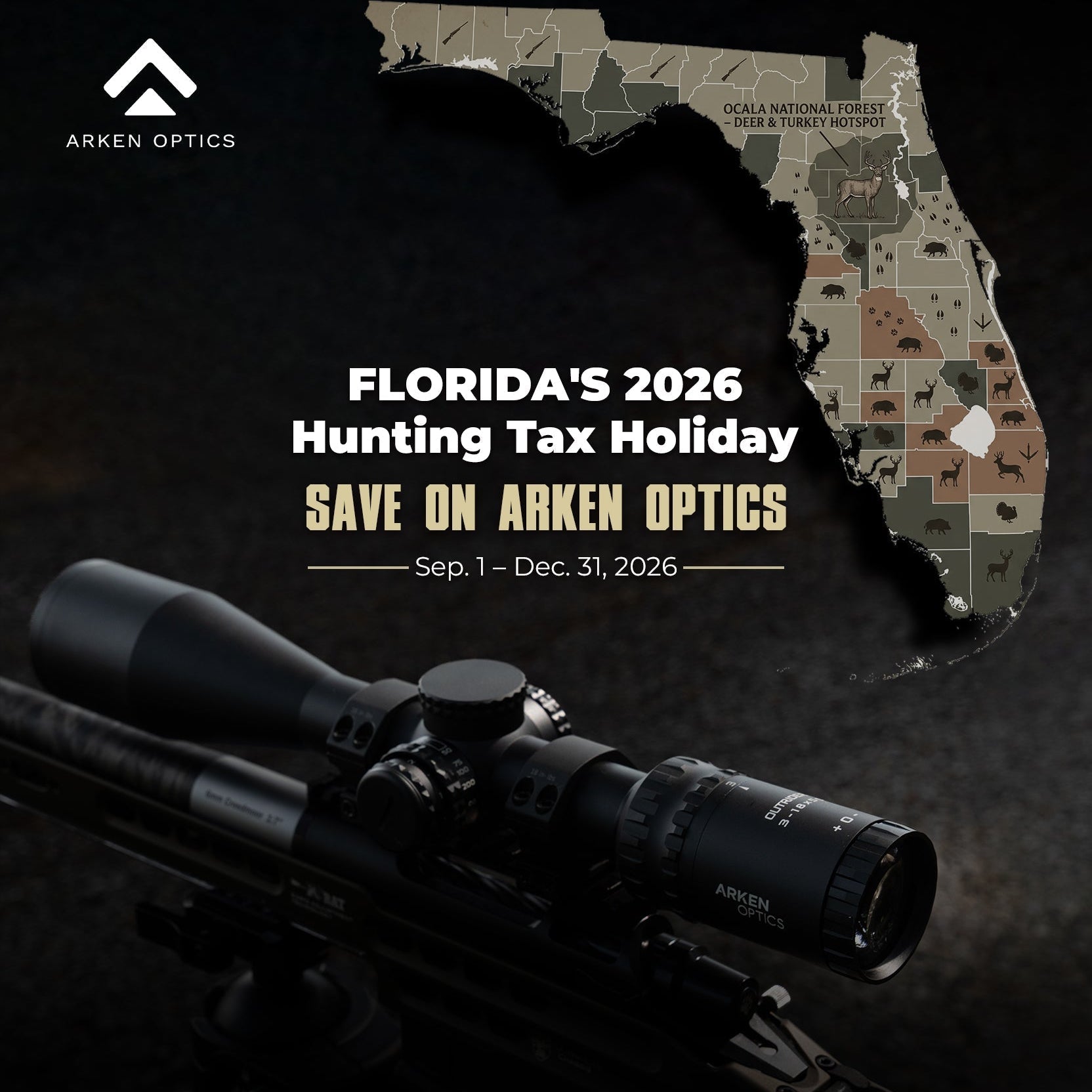 Florida Hunting Tax Holiday 2026: Save on ARKEN Optics