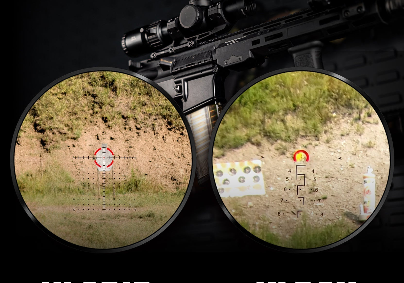 KLGRID Reticle for the EP-8 1-8x28 FFP LPVO | Arken Optics USA