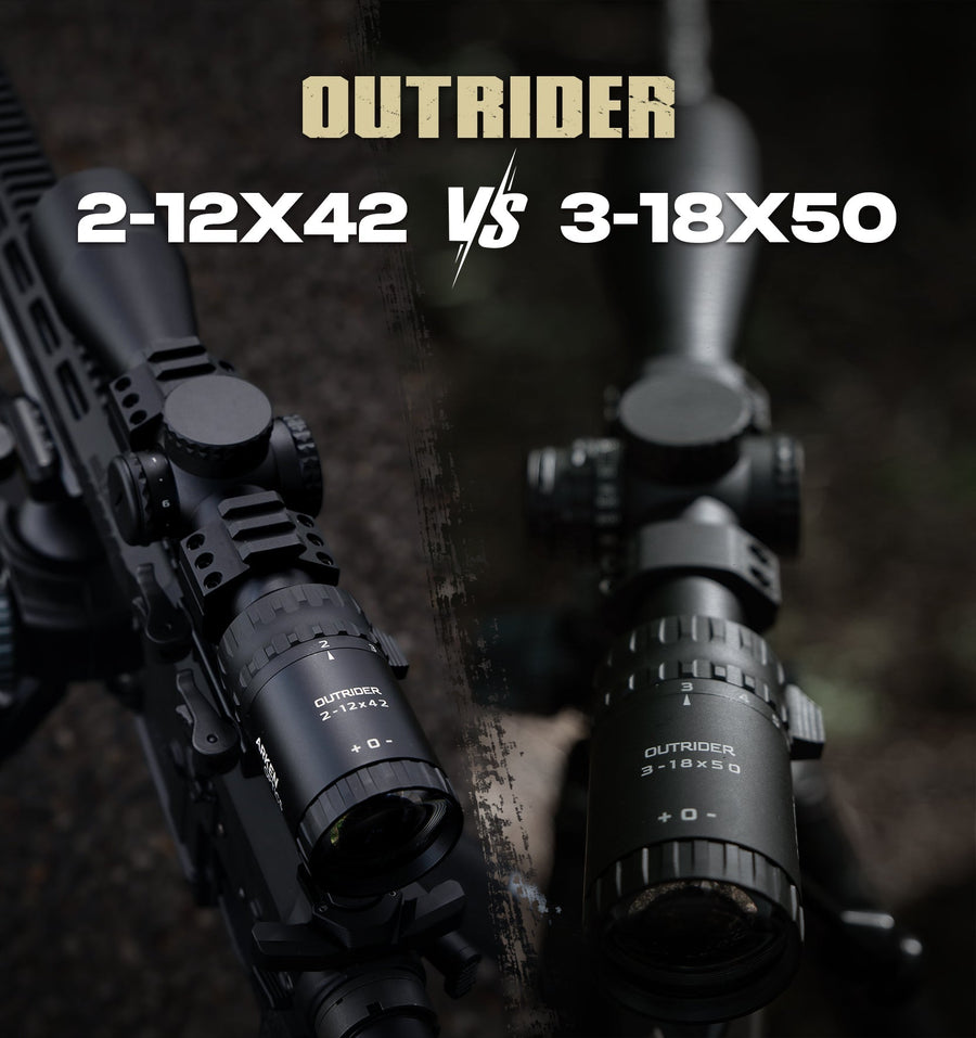 OUTRIDER 3-18x50 vs 2-12x42: Which Hunting Scope Fits Your Style