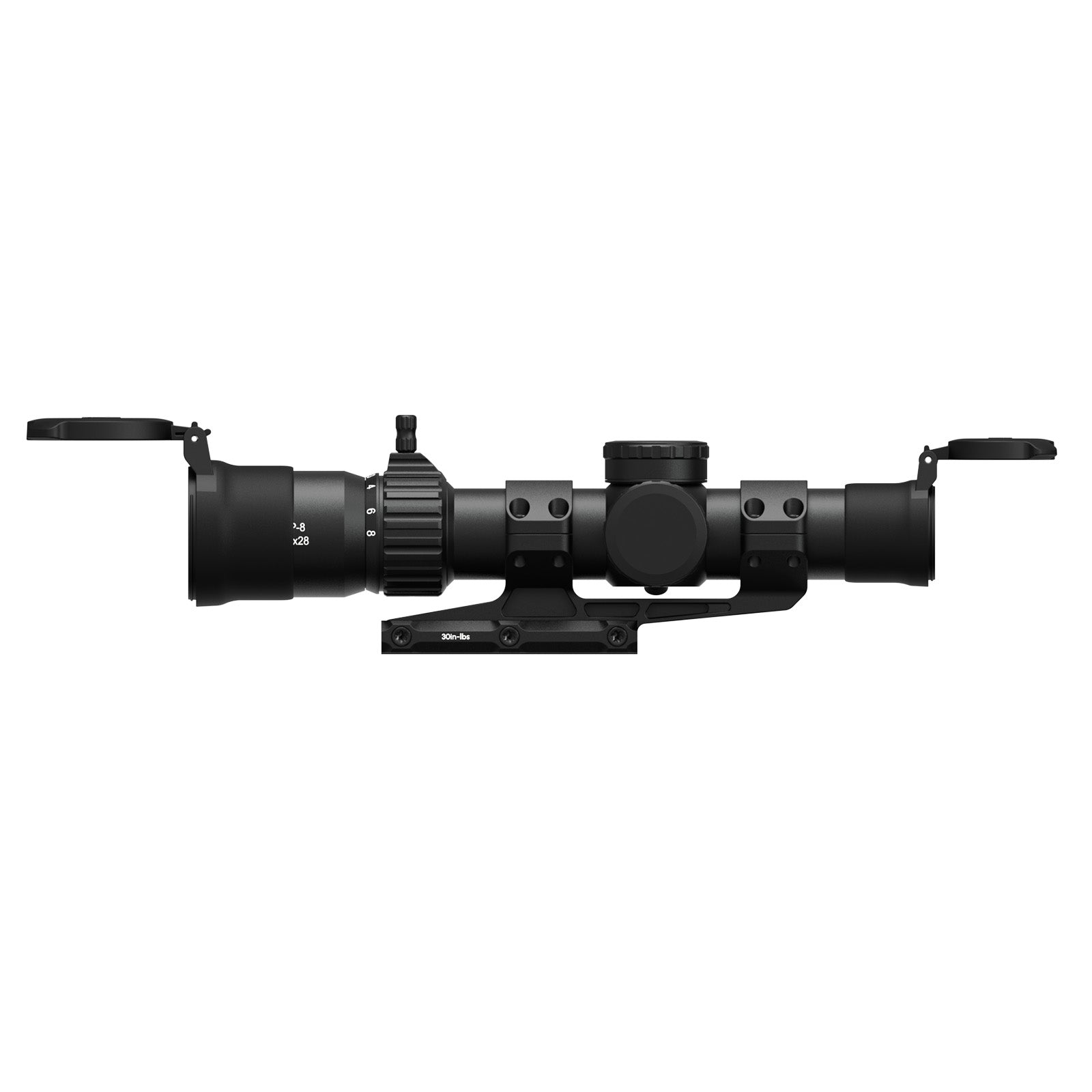 EP-8 1-8x28 FFP LPVO Bundle with Scope Mount - Illuminated KLGRID/KLBOX - 34mm Tube