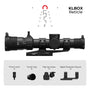 EP-8 1-8x28 FFP LPVO Bundle with Scope Mount - Illuminated KLGRID/KLBOX - 34mm Tube