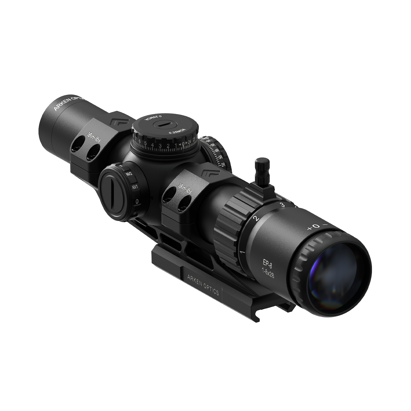 EP-8 1-8x28 FFP LPVO | Illuminated KLBOX | 34mm Tube