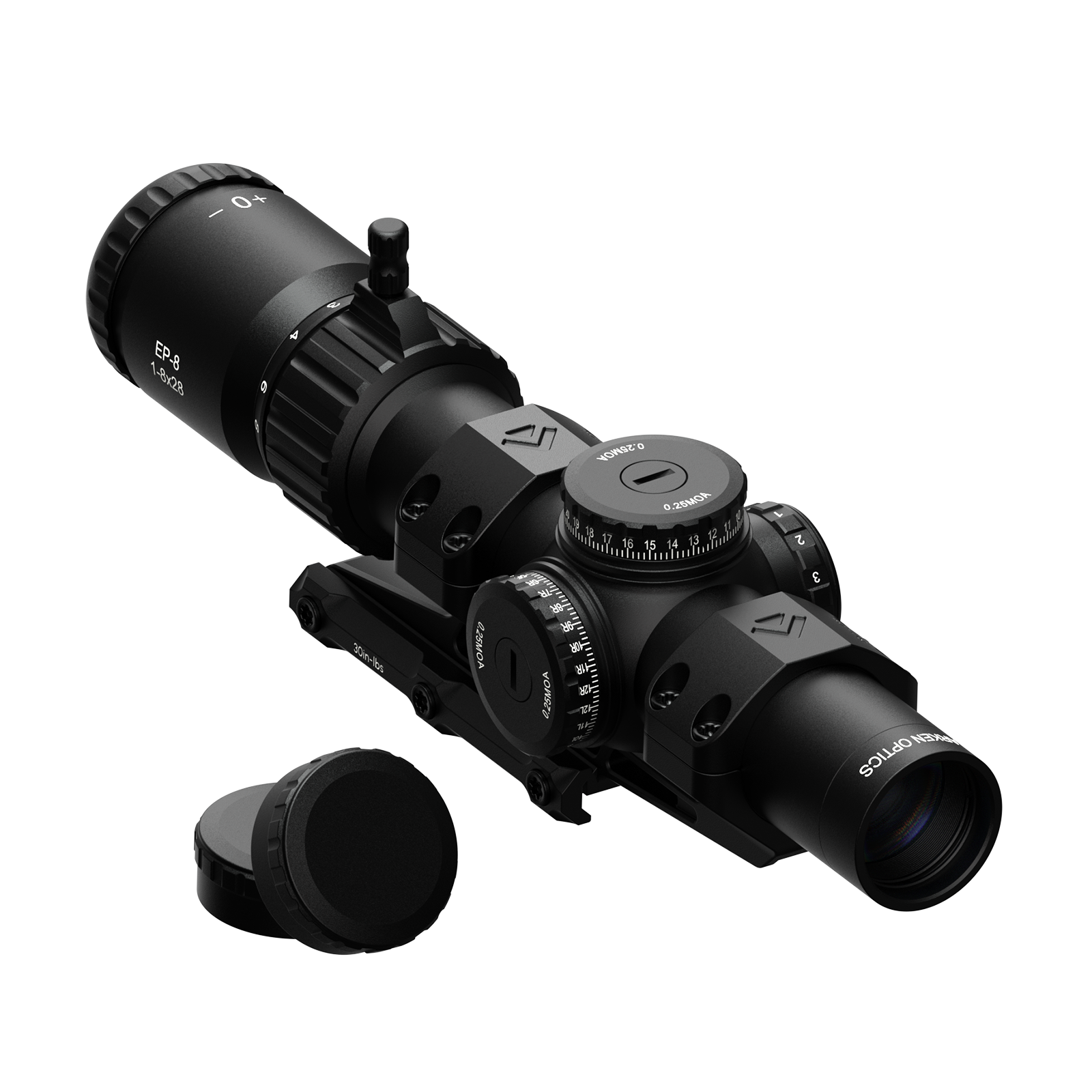 EP-8 1-8x28 FFP LPVO | Illuminated KLBOX | 34mm Tube – Arken