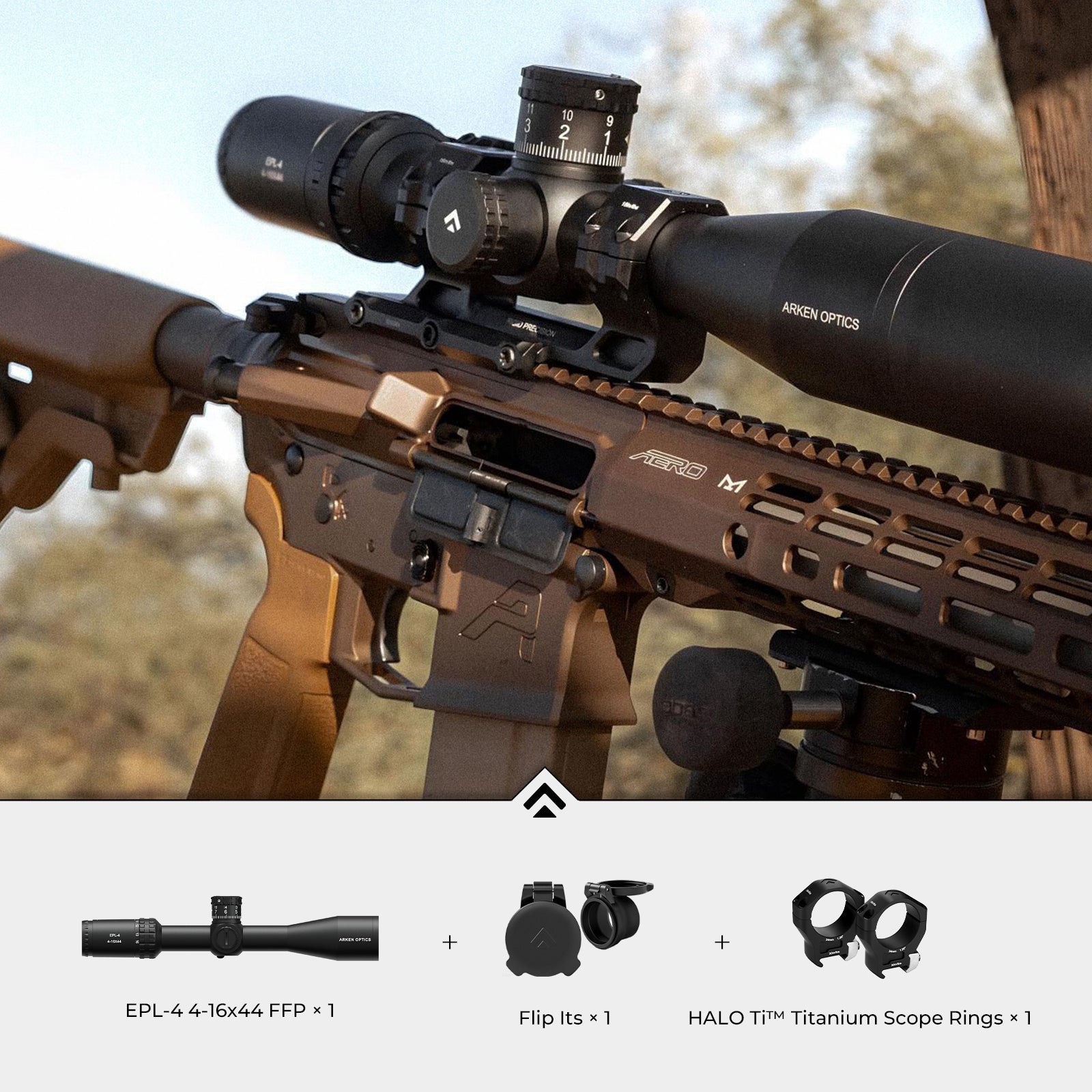 Lightweight Hunting - EPL-4 4-16x44 FFP Bundle