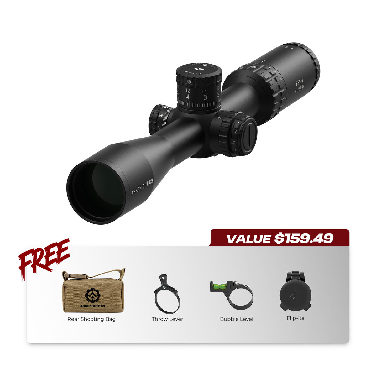 EPL-4 4-16X44 FFP Illuminated VHR/VPR - Zero Stop - 30mm Tube