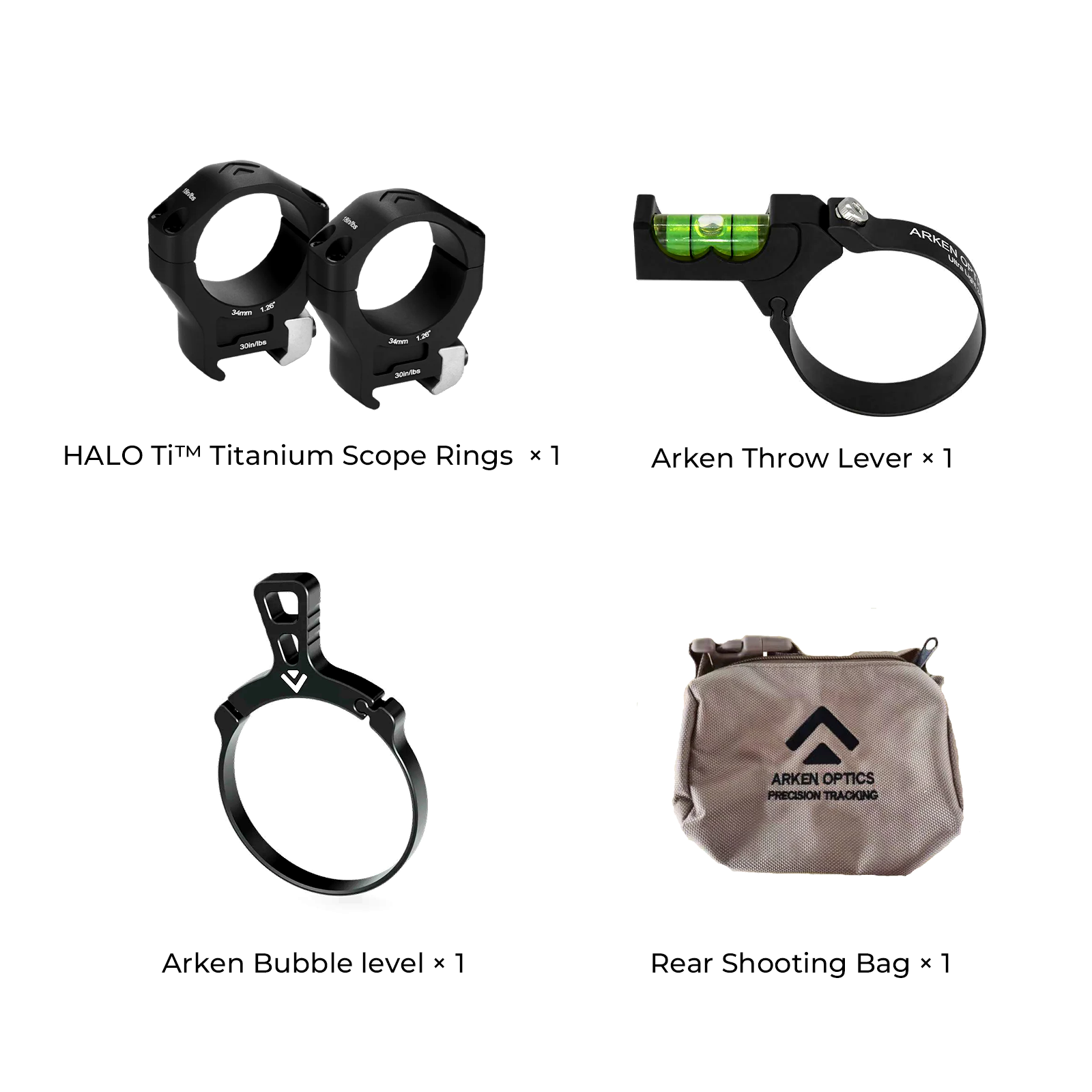 30mm Scope Setup Kit – Halo Ti Rings