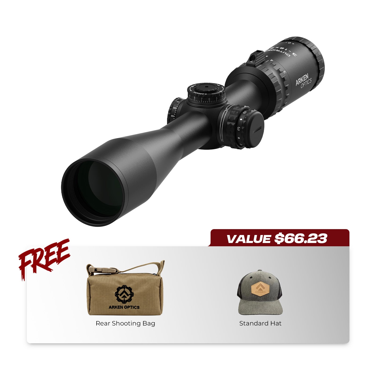 OUTRIDER 3-18x50 SFP Hunting Riflescope with FDR/DLR Reticles
