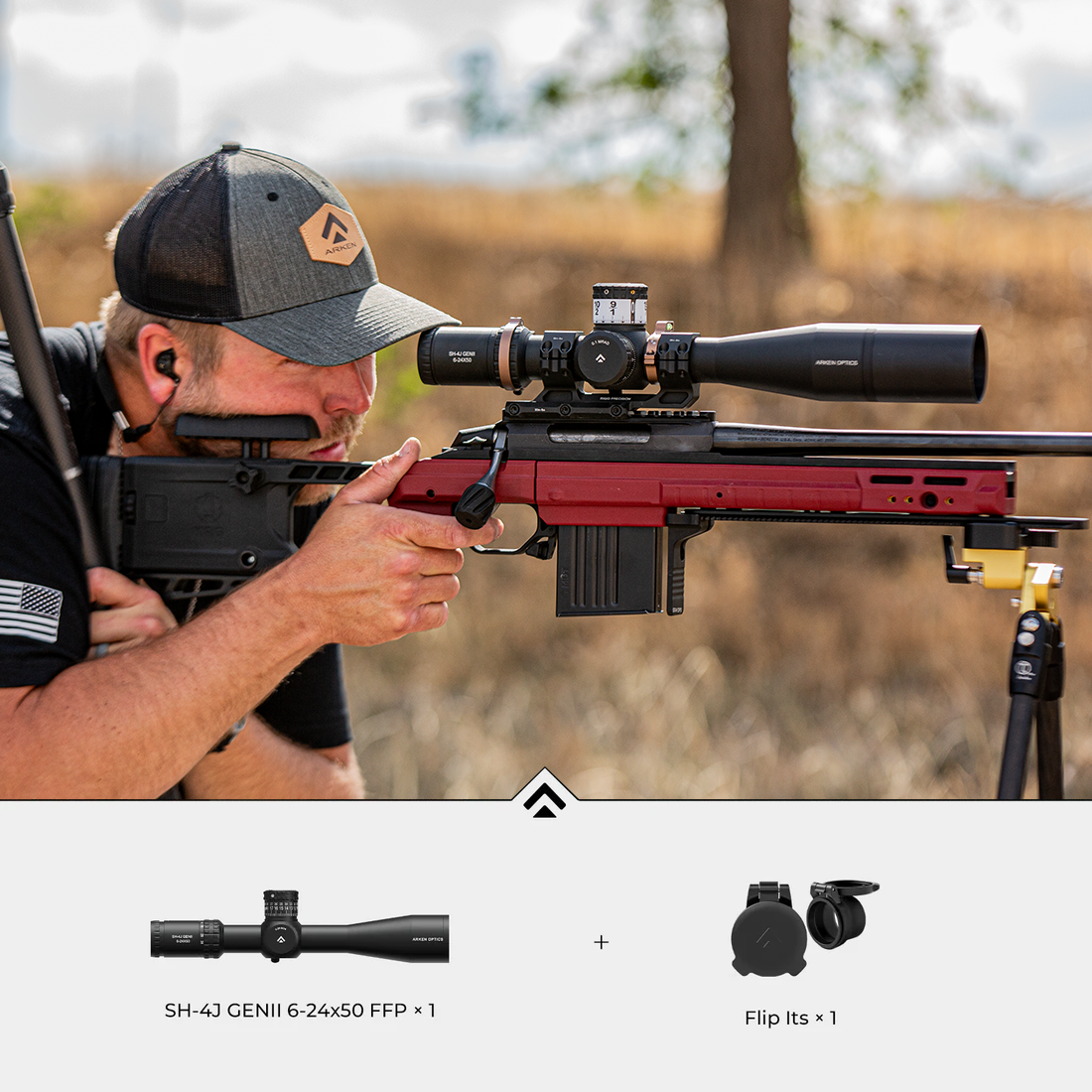 Arken Precision Scope Bundle - SH-4J GENII 6-24x50 FFP Bundle