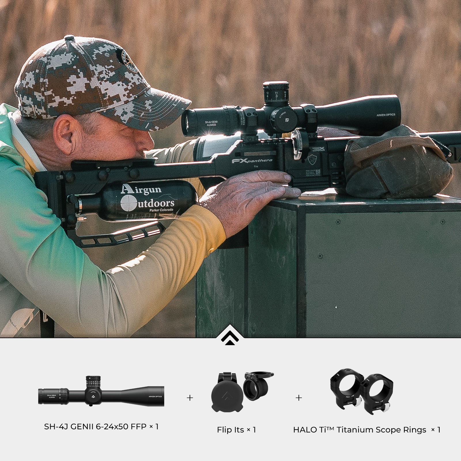 SH-4J GENII 6-24x50 FFP Bundle