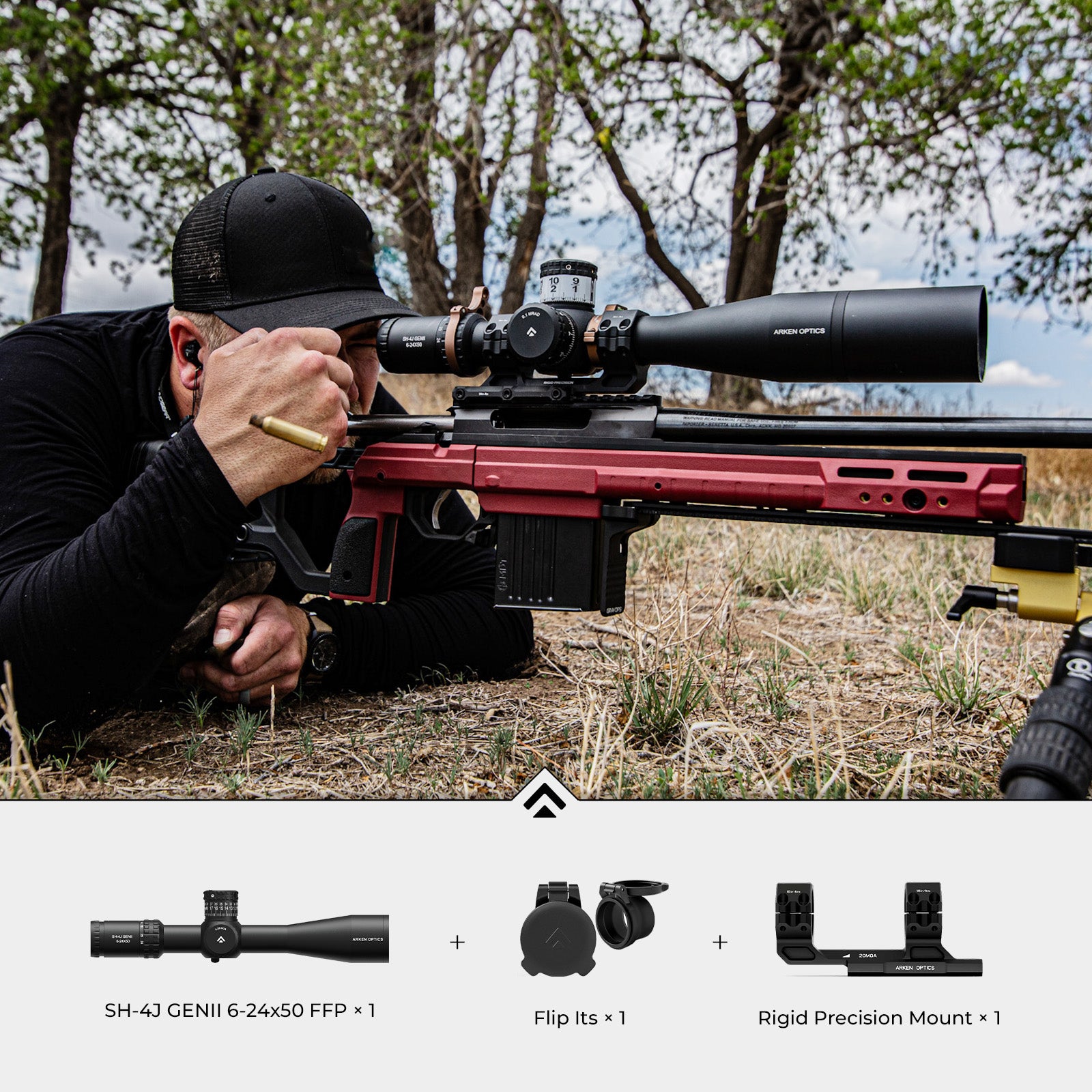SH-4J GENII 6-24x50 FFP Bundle