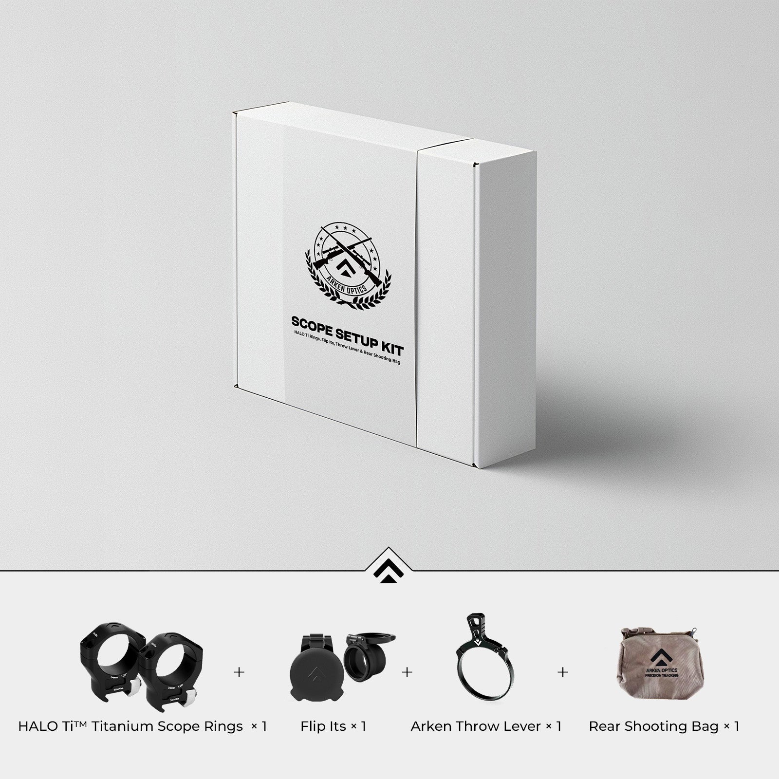 HALO Ti Rings, Flip-Its, Throw Lever & Rear Bag